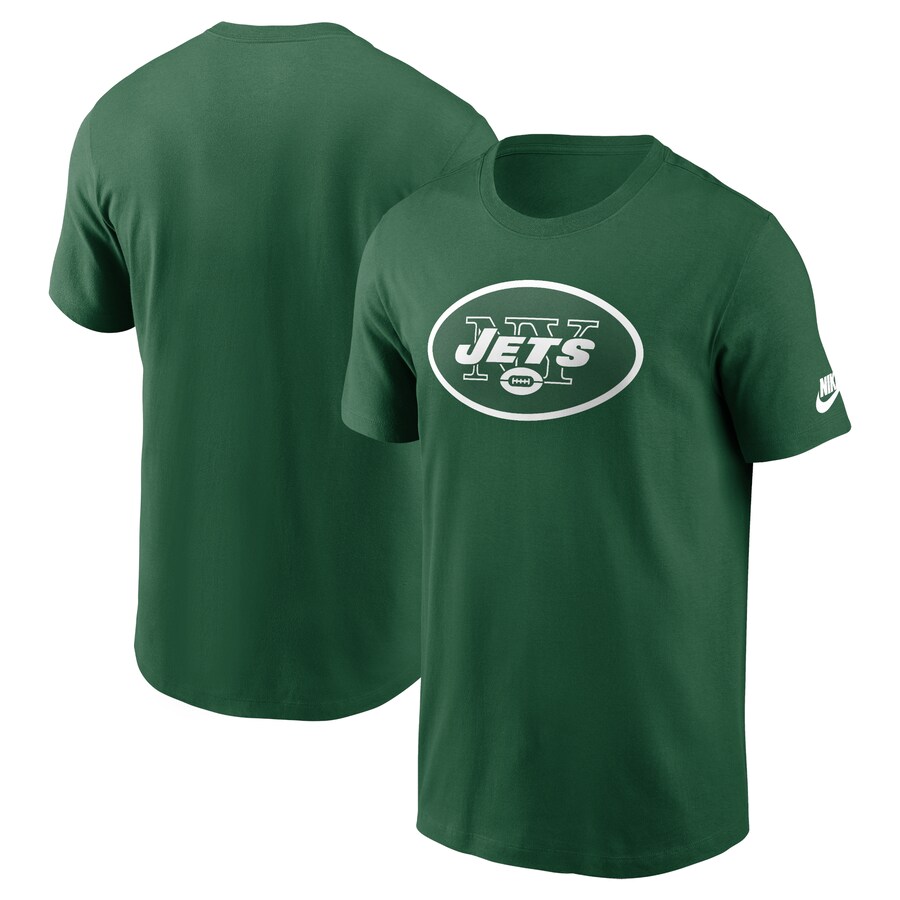 Men's New York Jets Nike Kelly Green Rewind Logo Essential T-Shirt - ujerseystore
