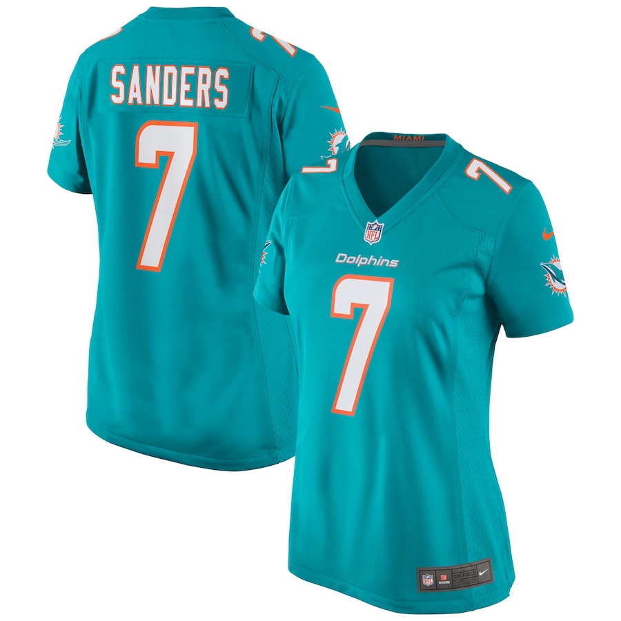 Women's Miami Dolphins Jason Sanders Nike Aqua Game Jersey - ujerseystore