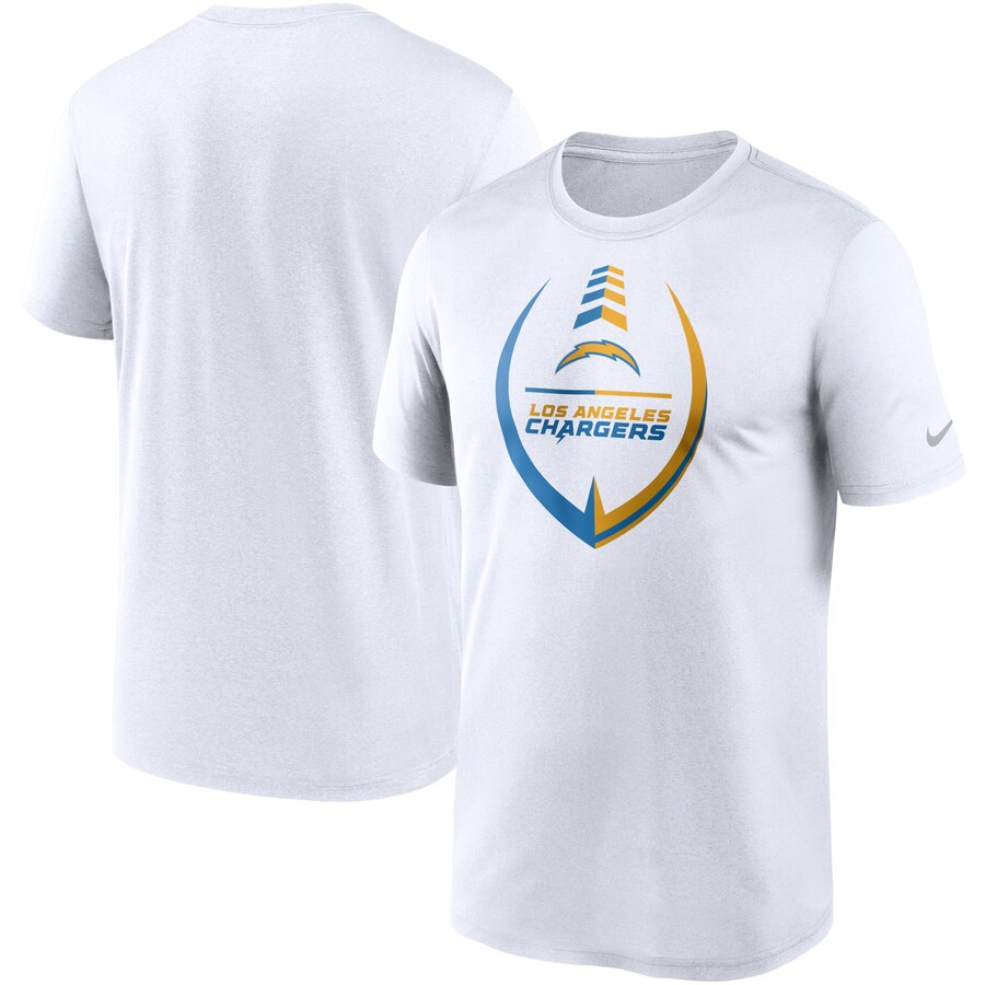 Men's Los Angeles Chargers Nike White Icon Legend Performance T-Shirt - ujerseystore