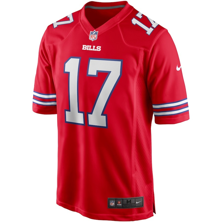 Men's Buffalo Bills Josh Allen Nike Red Alternate Game Player Jersey - ujerseystore