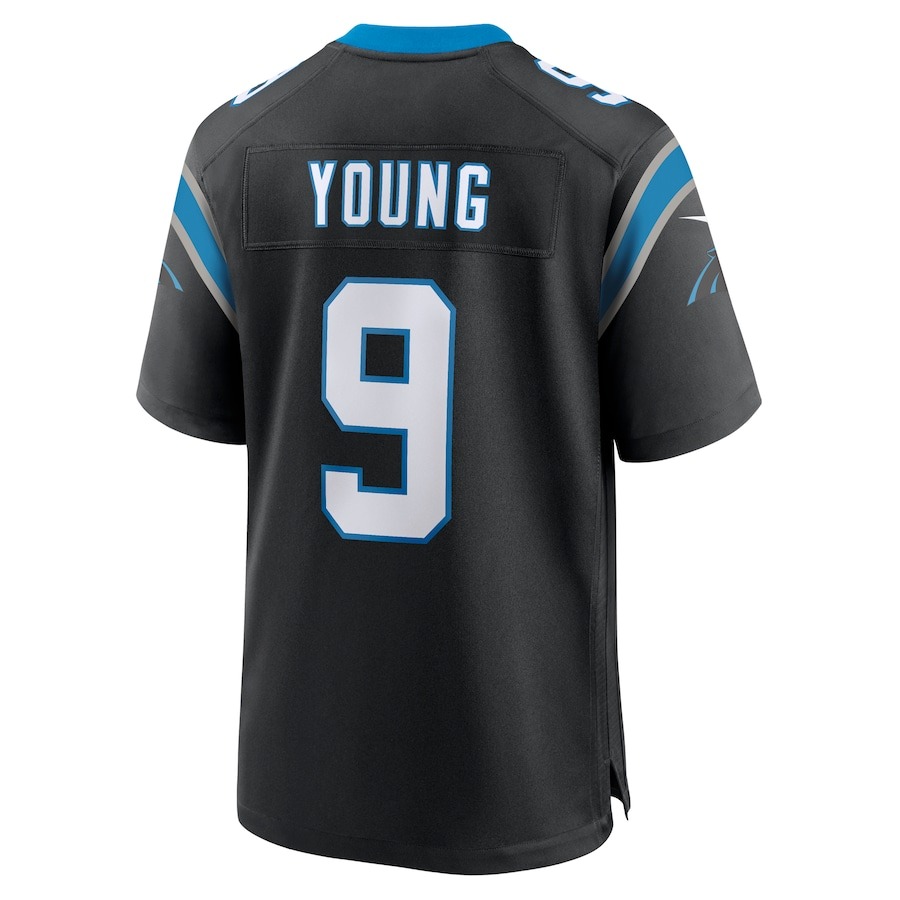 Men's Carolina Panthers Bryce Young Nike Black Team Game Jersey - ujerseystore