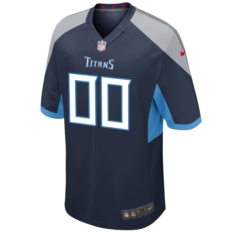 Youth Tennessee Titans Navy Nike Custom Game Jersey - ujerseystore