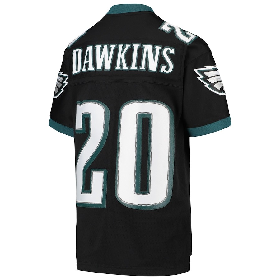 Youth Philadelphia Eagles Brian Dawkins Mitchell & Ness Black 2004 Legacy Retired Player Jersey - ujerseystore
