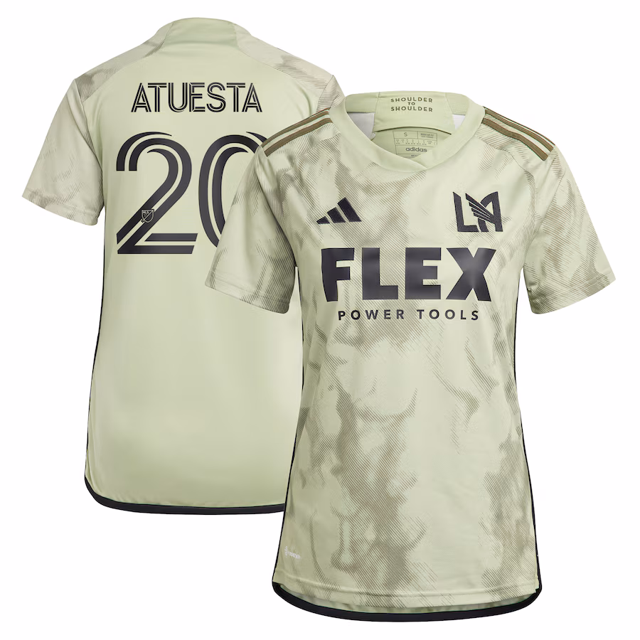 Women's LAFC Eduard Atuesta adidas Green 2024 Smokescreen Replica Player Jersey - ujerseystore