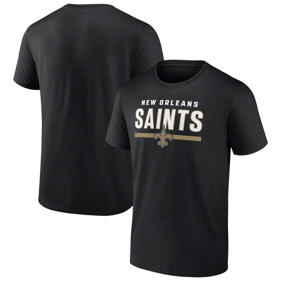 Men's New Orleans Saints Black Speed & Agility T-Shirt - ujerseystore