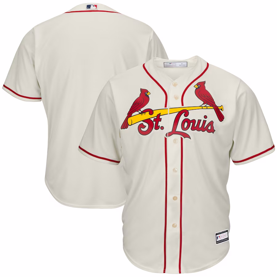 Men's St. Louis Cardinals Cream Big & Tall Replica Team Jersey - ujerseystore
