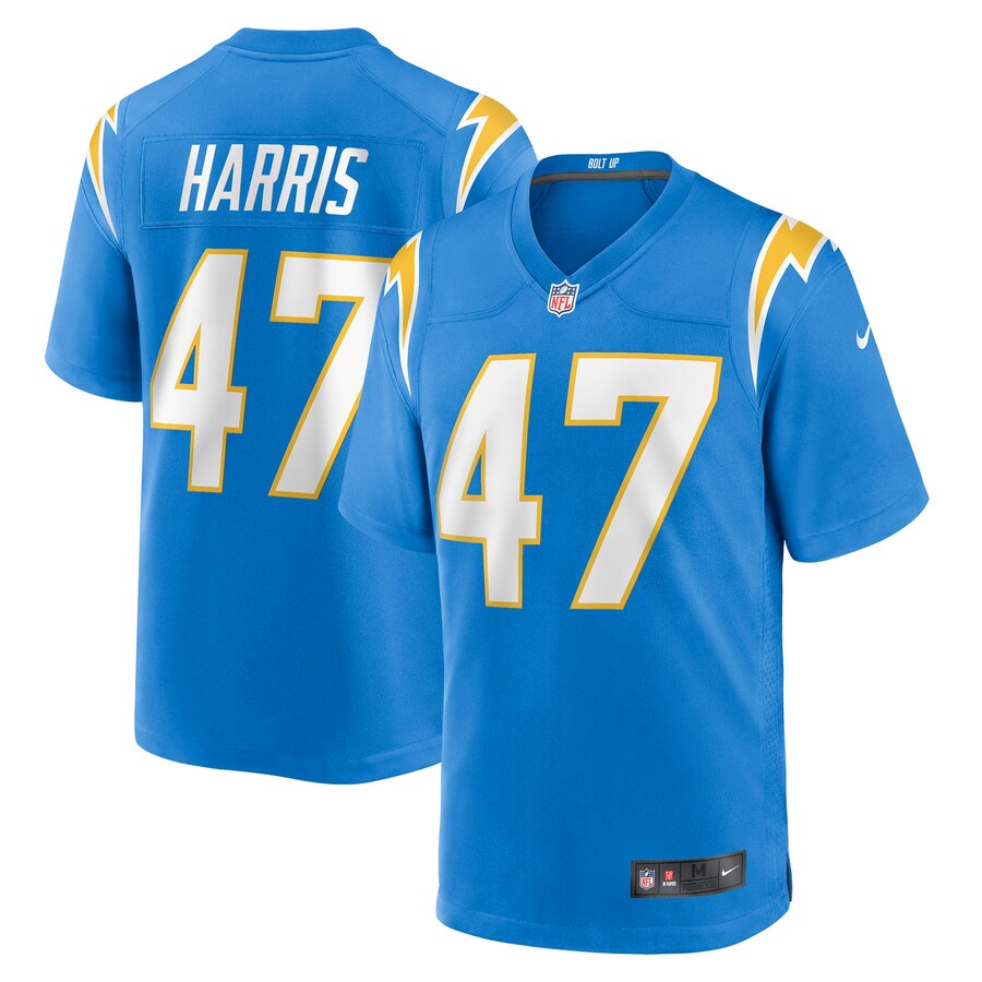Men's Los Angeles Chargers Josh Harris Nike Powder Blue Game Jersey - ujerseystore