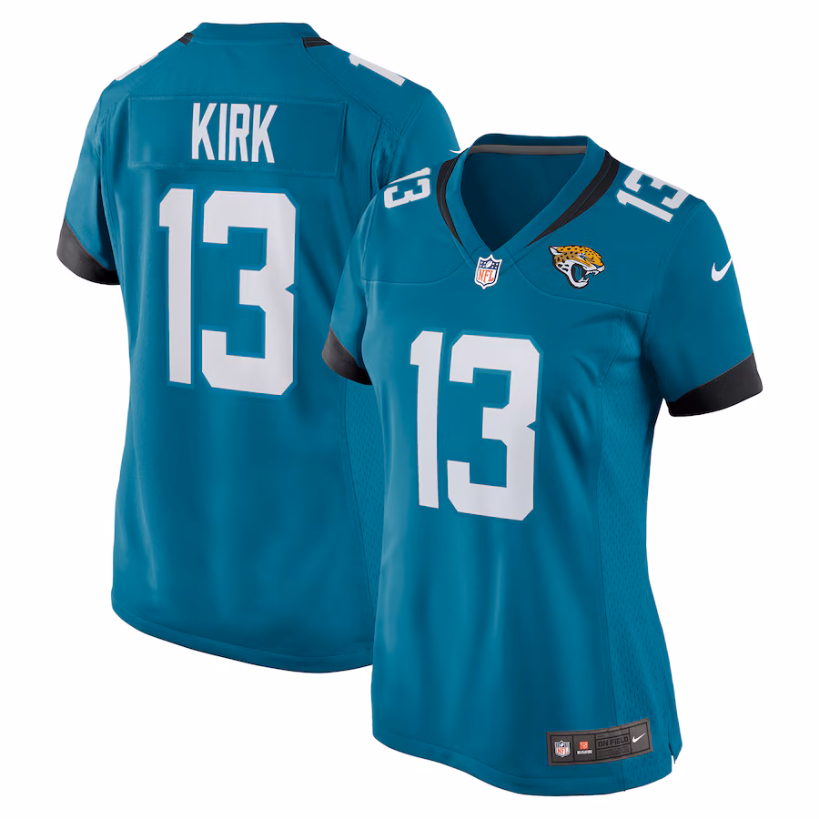 Women's Jacksonville Jaguars Christian Kirk Nike Teal Game Jersey - ujerseystore