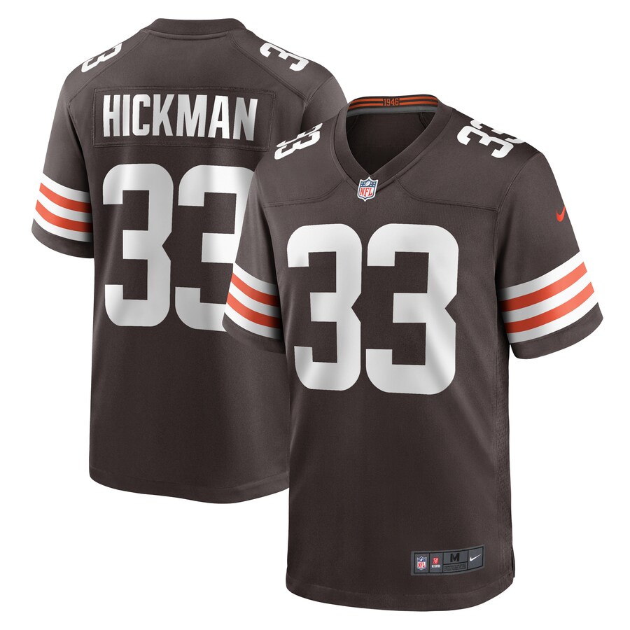 Men's Cleveland Browns Ronnie Hickman Nike  Brown Team Game Jersey - ujerseystore