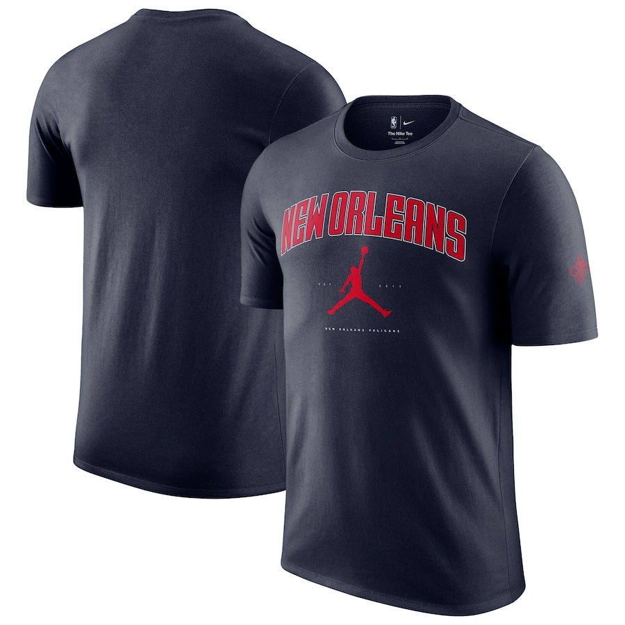 Unisex New Orleans Pelicans Jordan Brand Navy Essential Cities T-Shirt - ujerseystore
