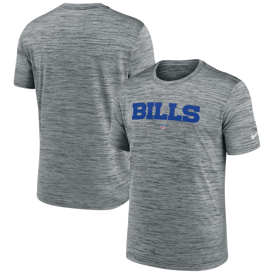 Men's Buffalo Bills Nike Gray Velocity Performance T-Shirt - ujerseystore