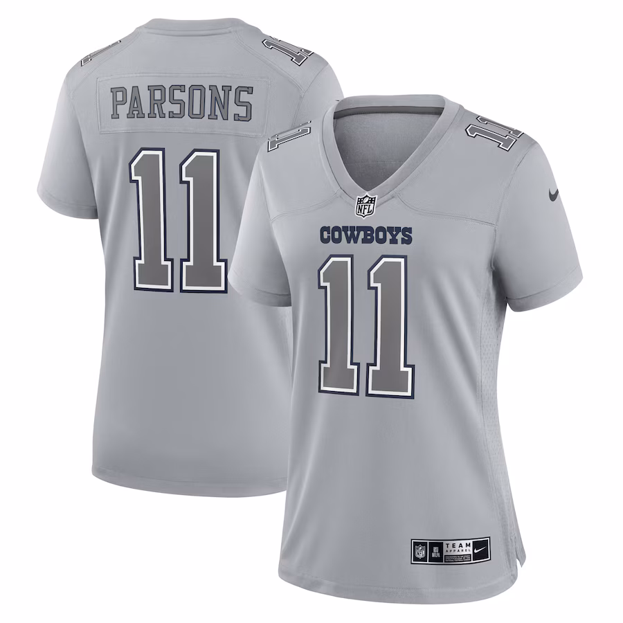 Women's Dallas Cowboys Micah Parsons Nike Gray Atmosphere Fashion Game Jersey - ujerseystore
