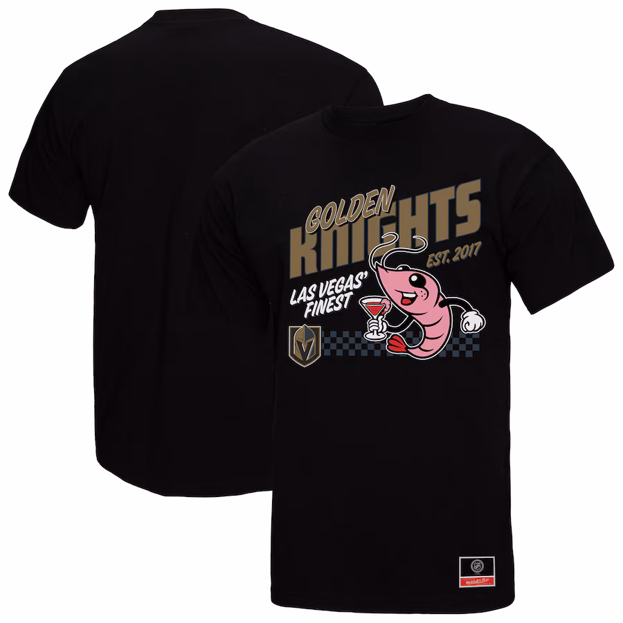 Men's Vegas Golden Knights Mitchell & Ness Black Local Food T-Shirt - ujerseystore