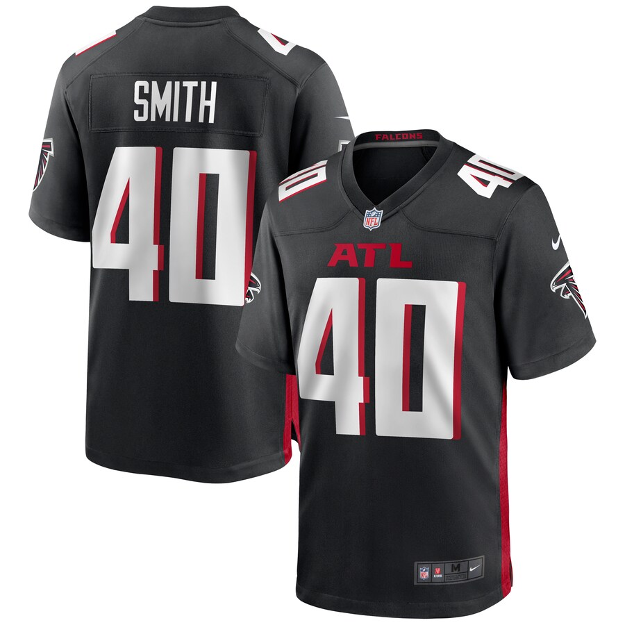 Men's Atlanta Falcons Keith Smith Nike Black Game Jersey - ujerseystore