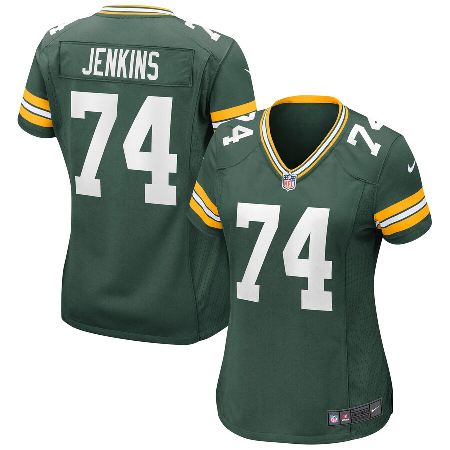 Women's Green Bay Packers Elgton Jenkins Nike Green Game Jersey - ujerseystore