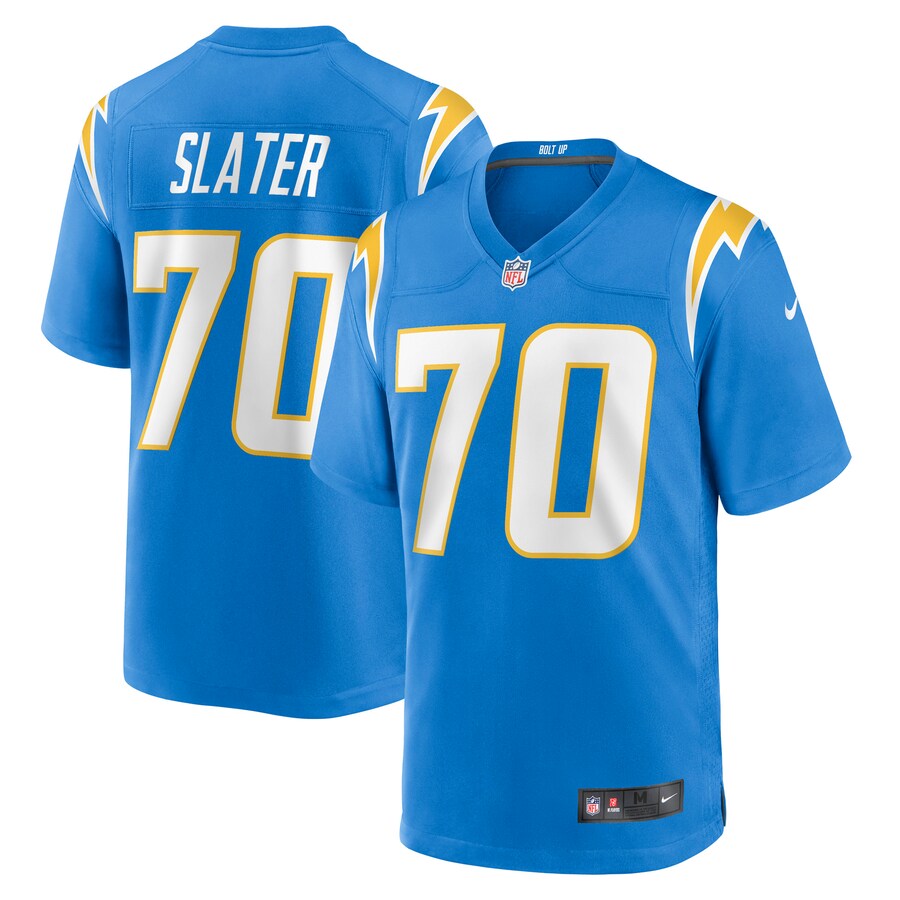 Men's Los Angeles Chargers Rashawn Slater Nike Powder Blue 2021 NFL Draft First Round Pick Game Jersey - ujerseystore