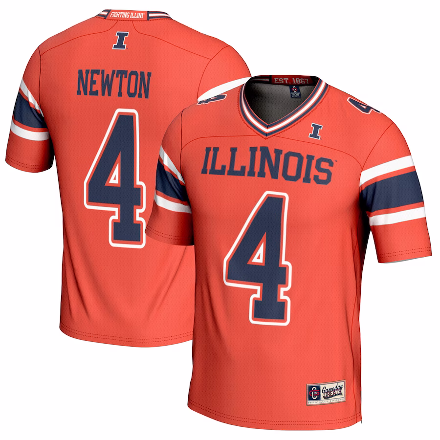 Jer'Zhan Newton Illinois Fighting Illini GameDay Greats NIL Player Football Jersey - Orange - ujerseystore