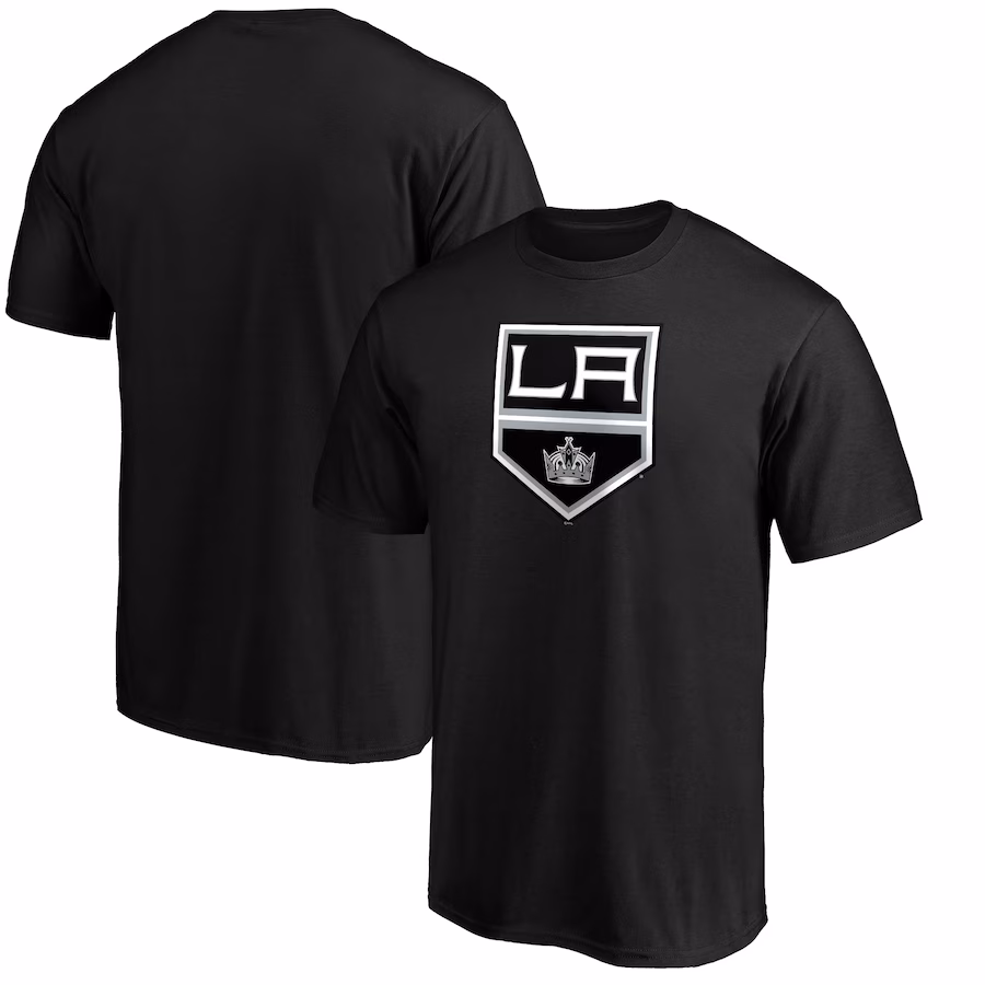 Men's Los Angeles Kings Black Primary Logo T-Shirt - ujerseystore