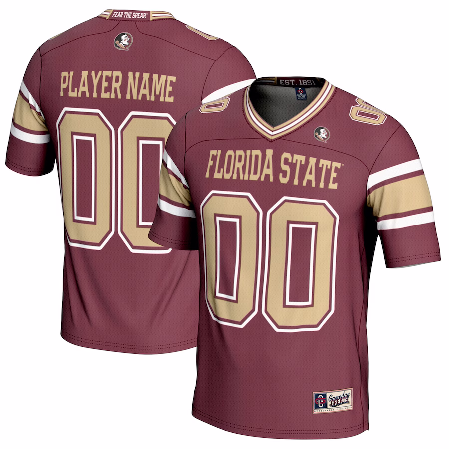 Florida State Seminoles GameDay Greats NIL Pick-A-Player Football Jersey - Maroon - ujerseystore