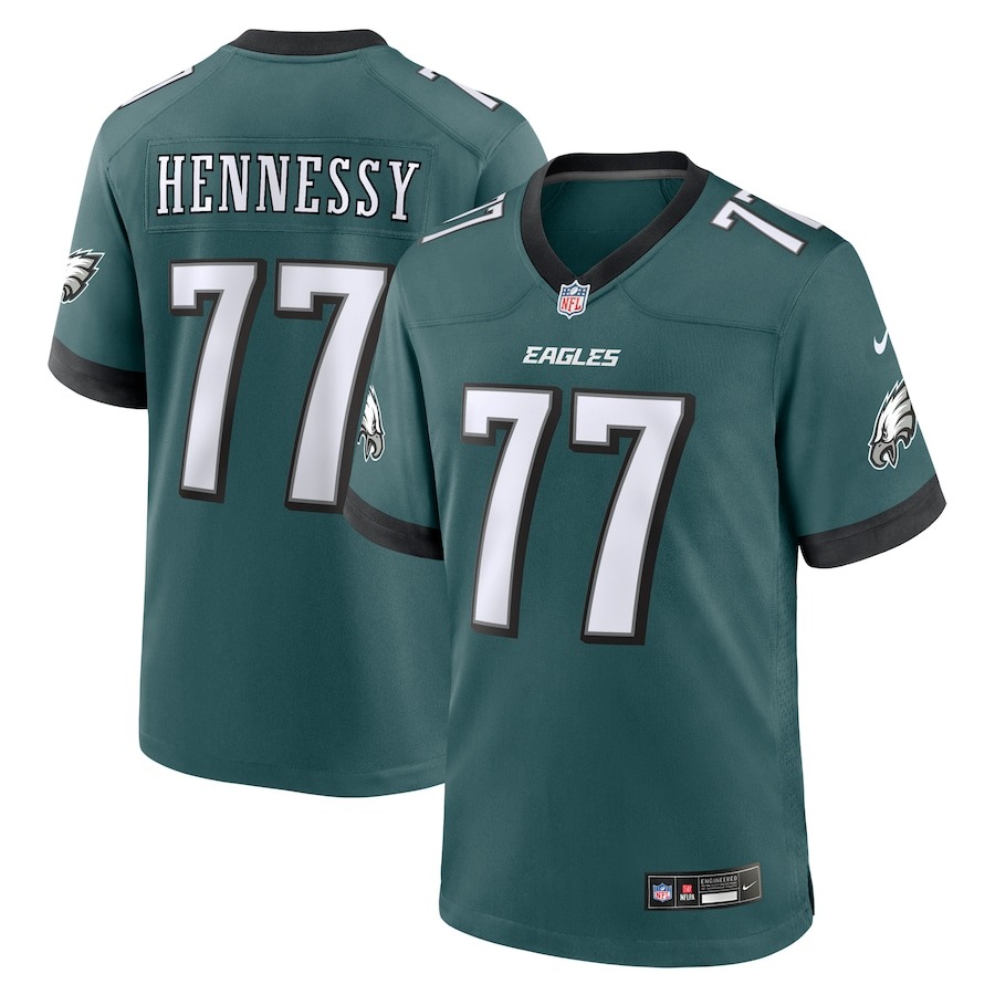 Men's Philadelphia Eagles Matt Hennessy Nike Midnight Green  Game Jersey - ujerseystore