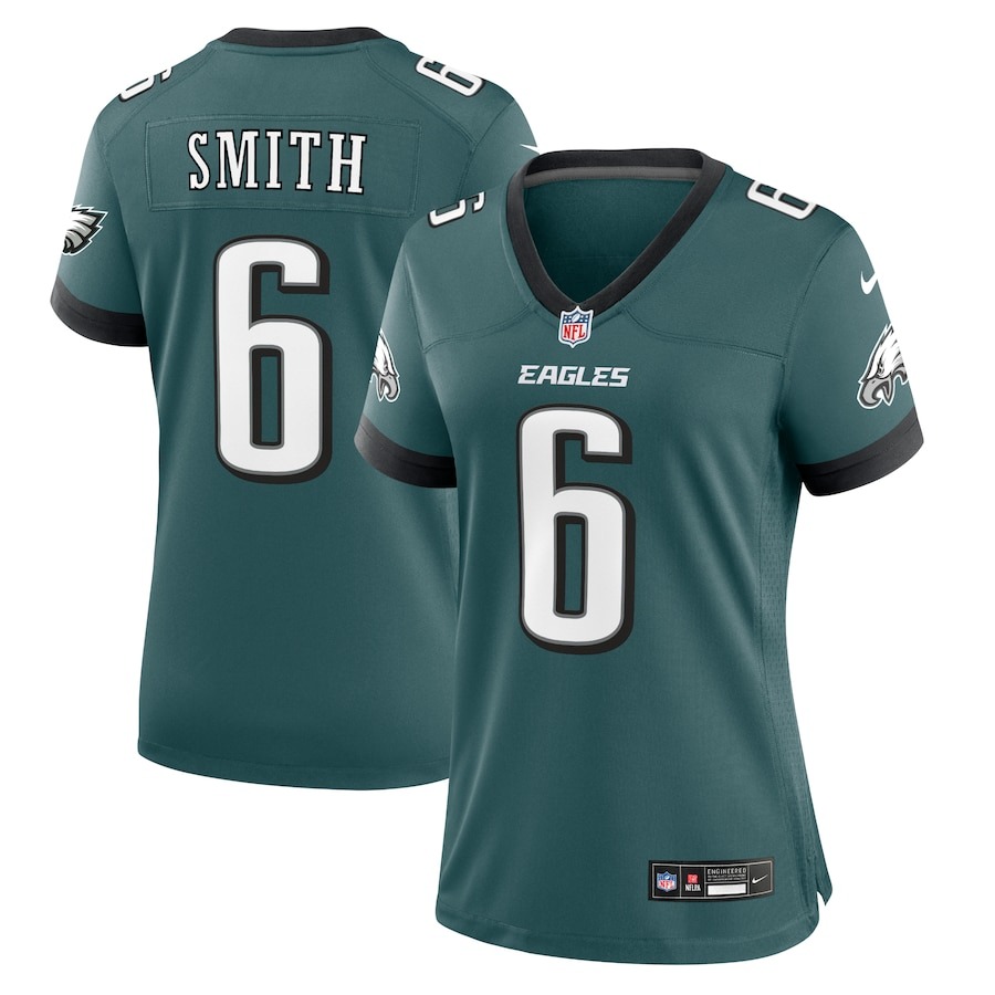 Women's Philadelphia Eagles DeVonta Smith Nike Midnight Green Team Game Jersey - ujerseystore