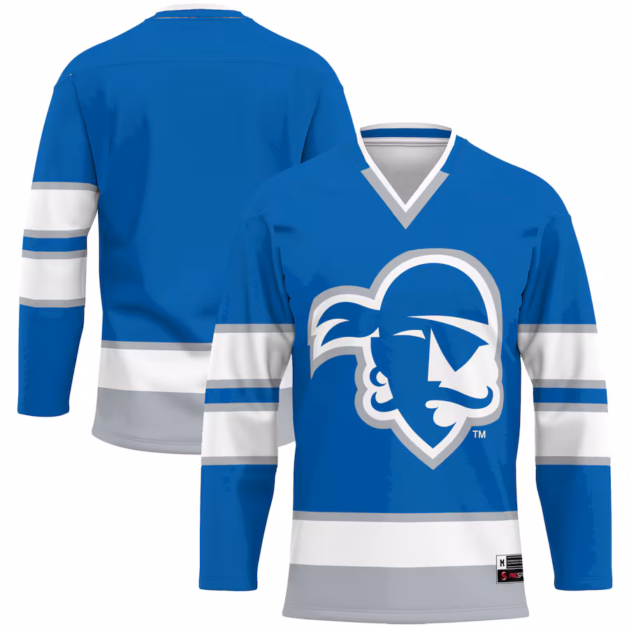 Seton Hall Pirates GameDay Greats Hockey Jersey - Blue - ujerseystore