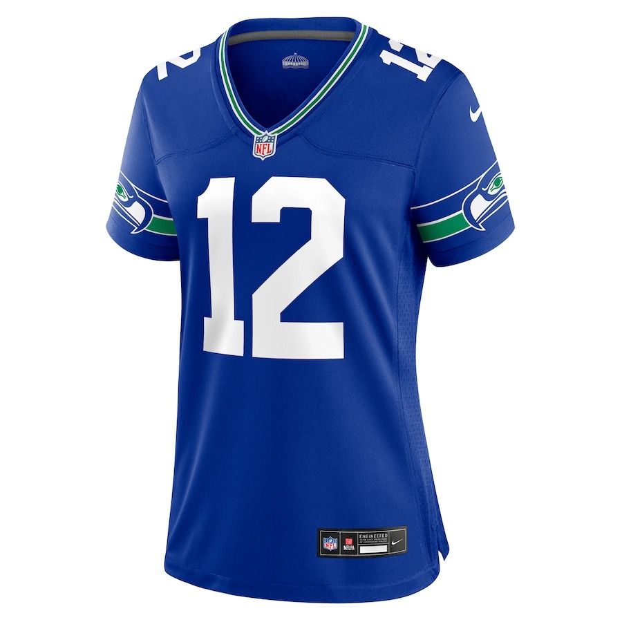 Women's Seattle Seahawks 12s Nike Royal Player Jersey - ujerseystore