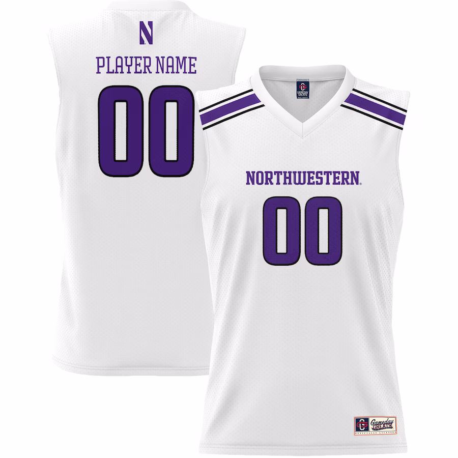 Northwestern Wildcats GameDay Greats Youth NIL Pick-A-Player Men's Basketball Jersey - White - ujerseystore