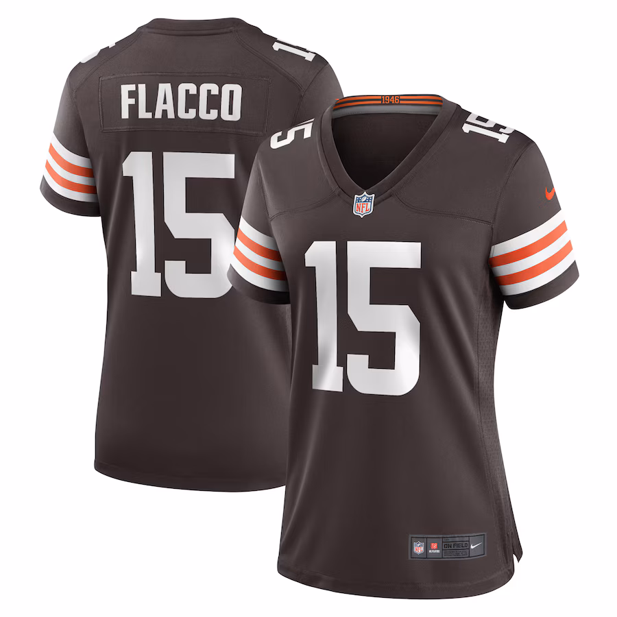 Women's Cleveland Browns Joe Flacco Nike Brown Game Player Jersey - ujerseystore
