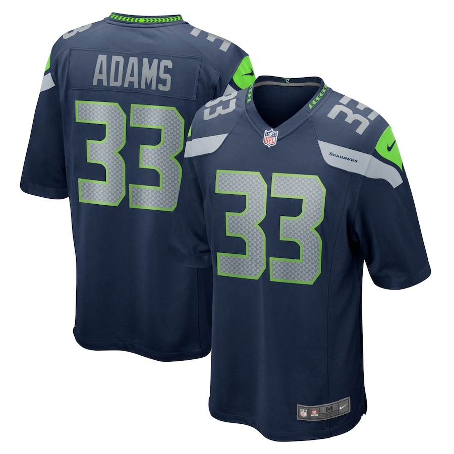 Men's Seattle Seahawks Jamal Adams Nike College Navy Game Team Jersey - ujerseystore