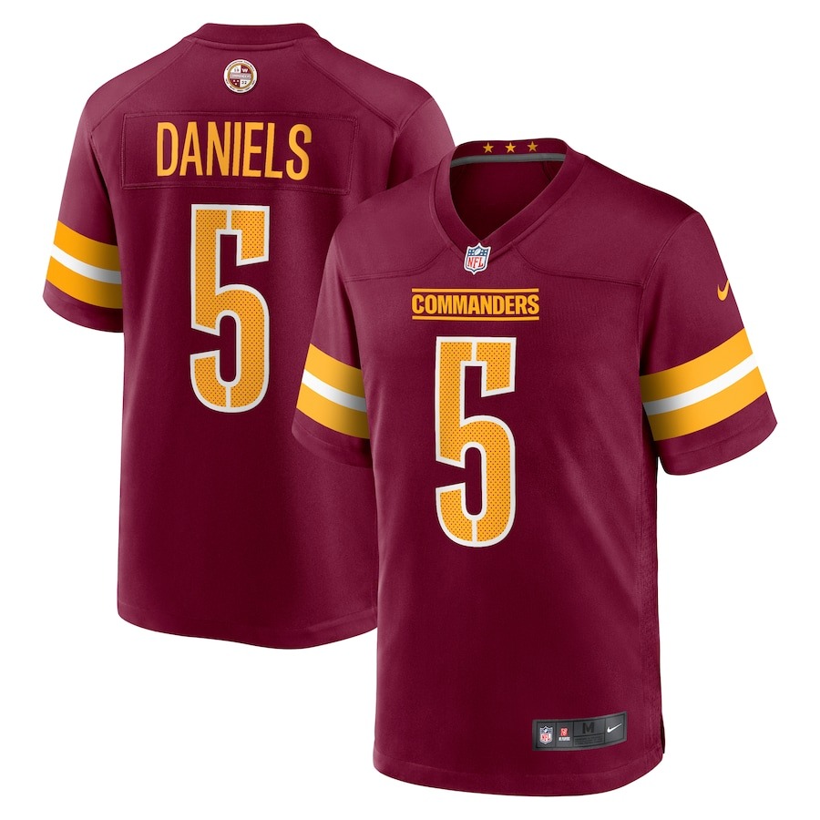 Women's Washington Commanders Jayden Daniels Nike Burgundy Player Game Jersey - ujerseystore
