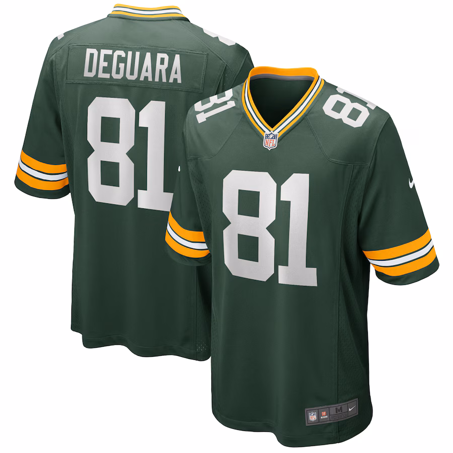 Men's Green Bay Packers Josiah Deguara Nike Green Player Game Jersey - ujerseystore