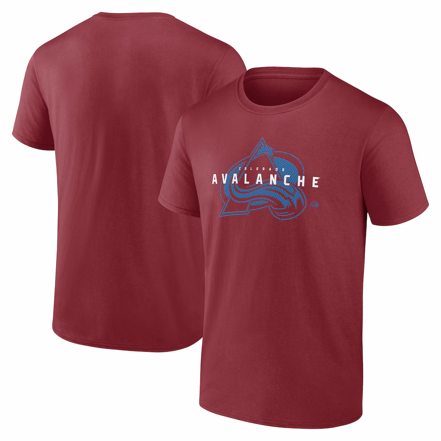 Men's Colorado Avalanche Burgundy Coordinate T-Shirt - ujerseystore