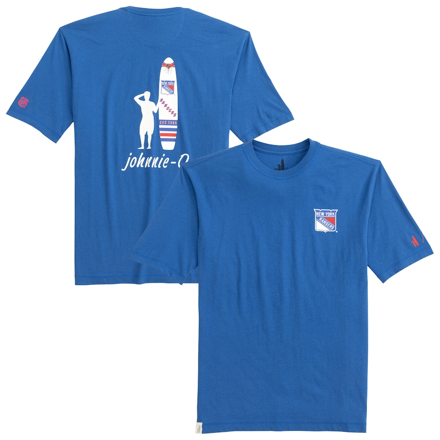 Men's New York Rangers johnnie-O Blue Heathered Spencer T-Shirt - ujerseystore