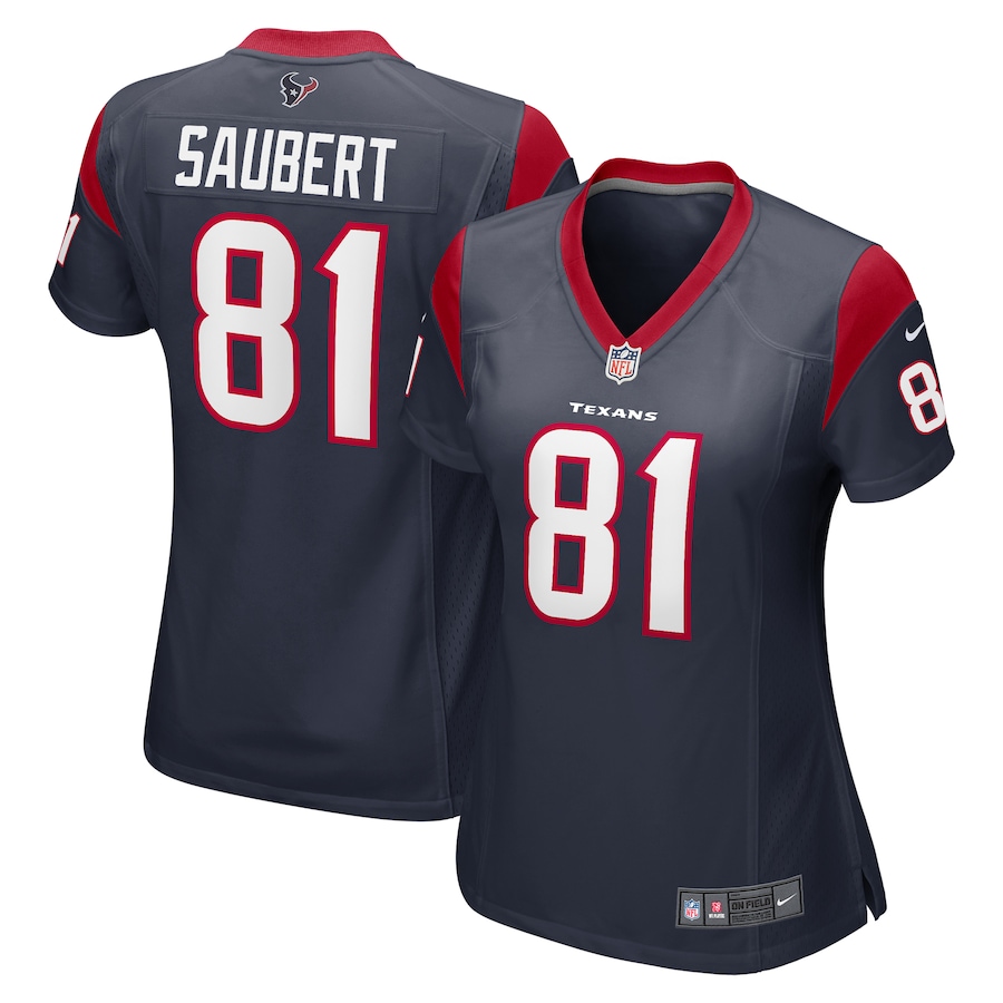 Women's Houston Texans Eric Saubert Nike  Navy  Game Jersey - ujerseystore