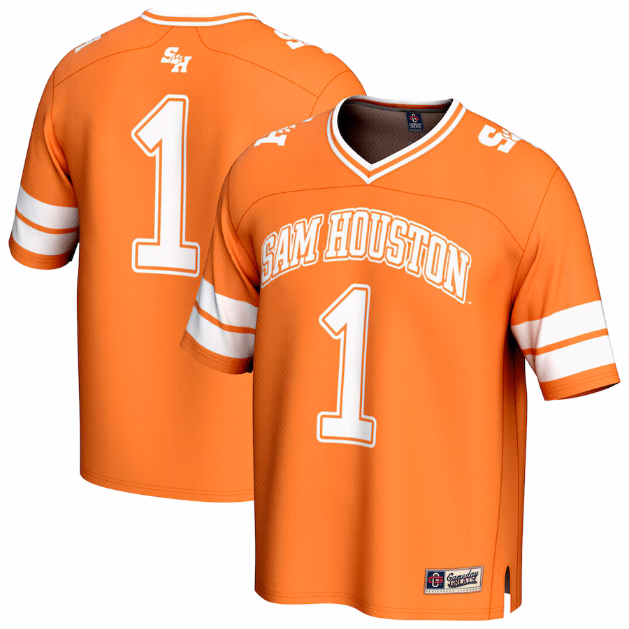 Youth GameDay Greats #1 Orange Sam Houston State Bearkats Lightweight Collegiate Football Fashion Jersey - ujerseystore