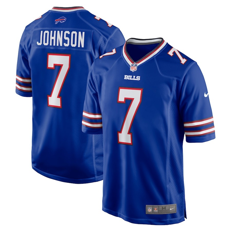 Men's Buffalo Bills Taron Johnson Nike Royal Game Jersey - ujerseystore