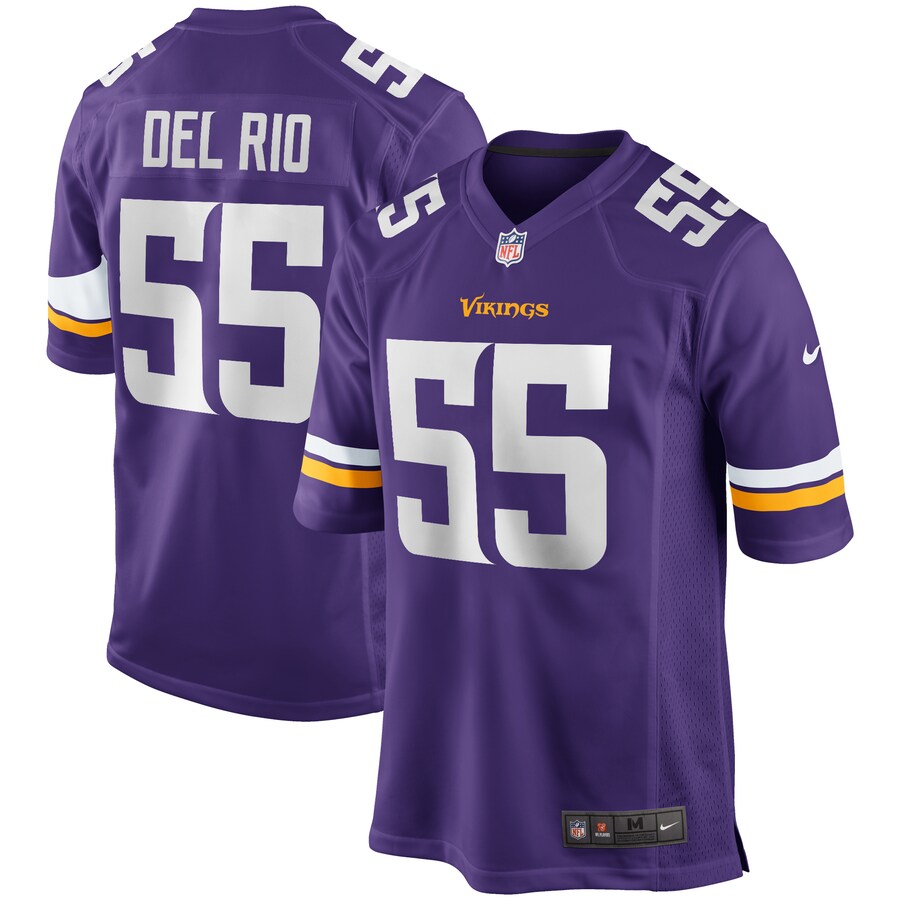 Men's Minnesota Vikings Jack Del Rio Nike Purple Game Retired Player Jersey - ujerseystore