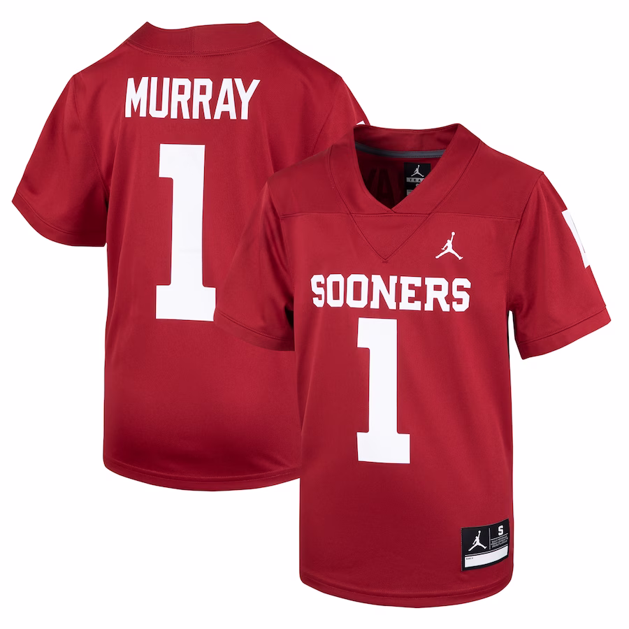 Kyler Murray Oklahoma Sooners Jordan Brand Youth Untouchable Replica Jersey - Crimson - ujerseystore