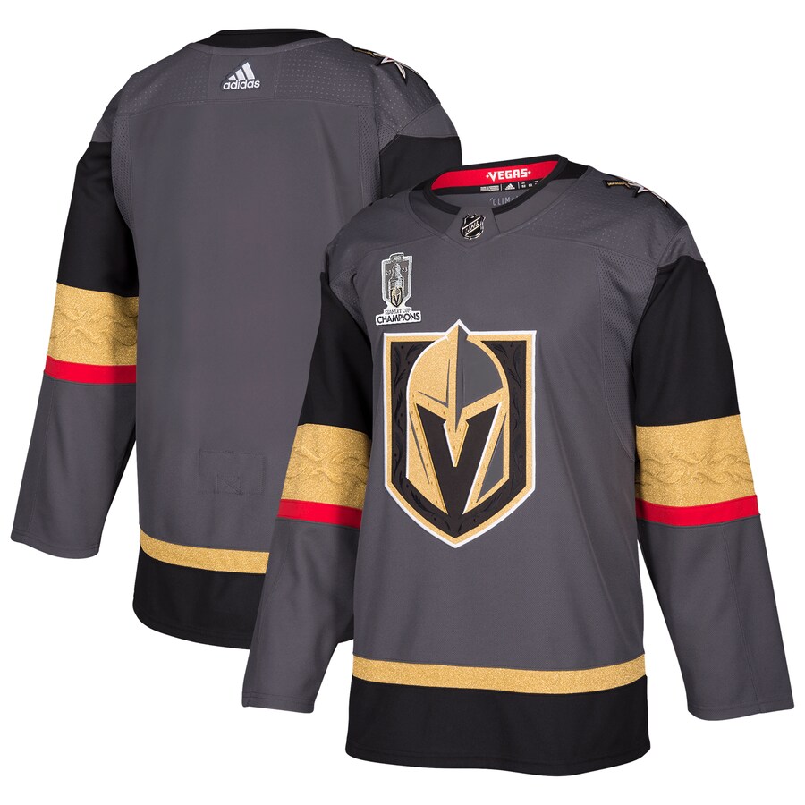 Men's Vegas Golden Knights  adidas Gray 2023 Stanley Cup Champions Authentic Alternate Jersey - ujerseystore