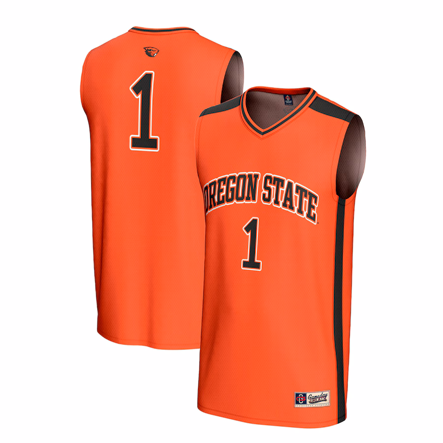 Youth GameDay Greats #1 Orange Oregon State Beavers Lightweight Collegiate Basketball Fashion Jersey - ujerseystore