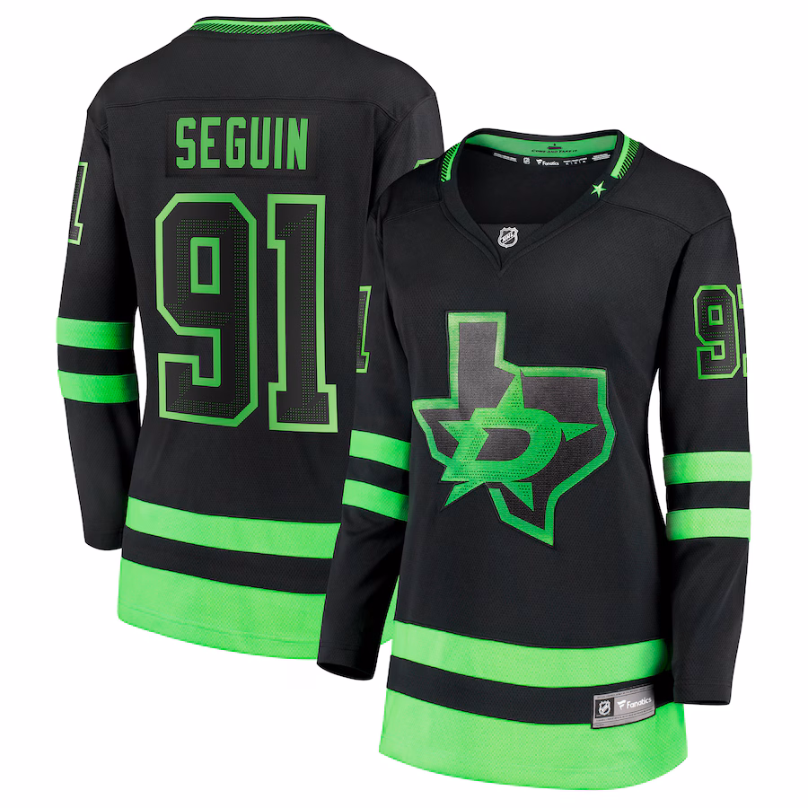 Women's Dallas Stars Tyler Seguin Fanatics Black Alternate Premier Breakaway Player Jersey - ujerseystore