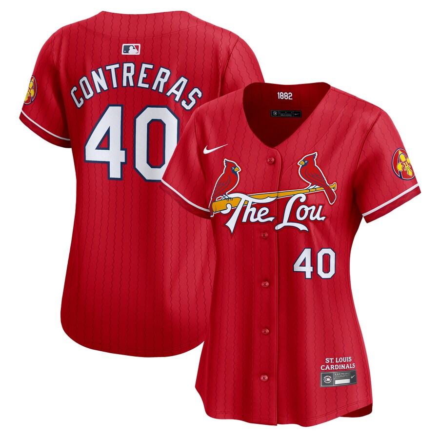Women's St. Louis Cardinals Willson Contreras Nike Red 2024 City Connect Limited Player Jersey - ujerseystore