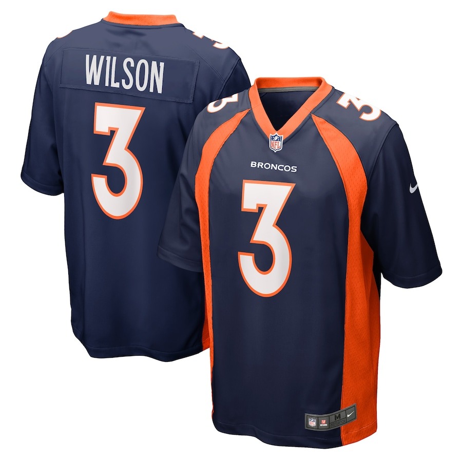 Men's Denver Broncos Russell Wilson Nike Navy Alternate Game Jersey - ujerseystore
