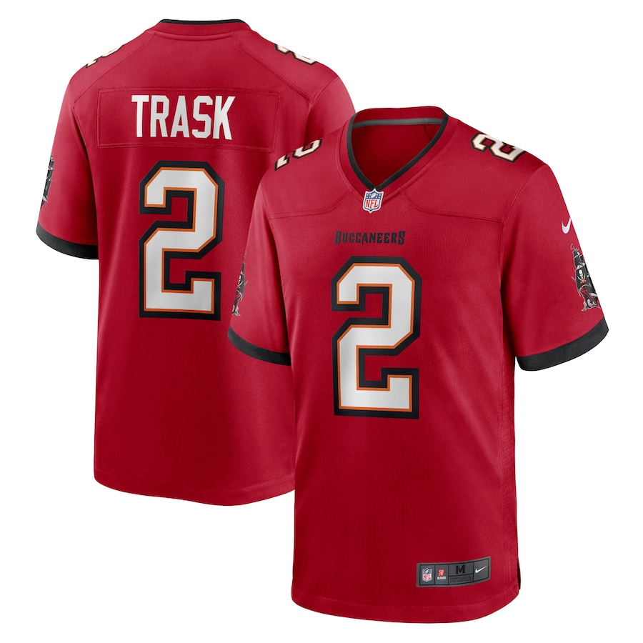 Men's Tampa Bay Buccaneers Kyle Trask Nike Red Game Player Jersey - ujerseystore
