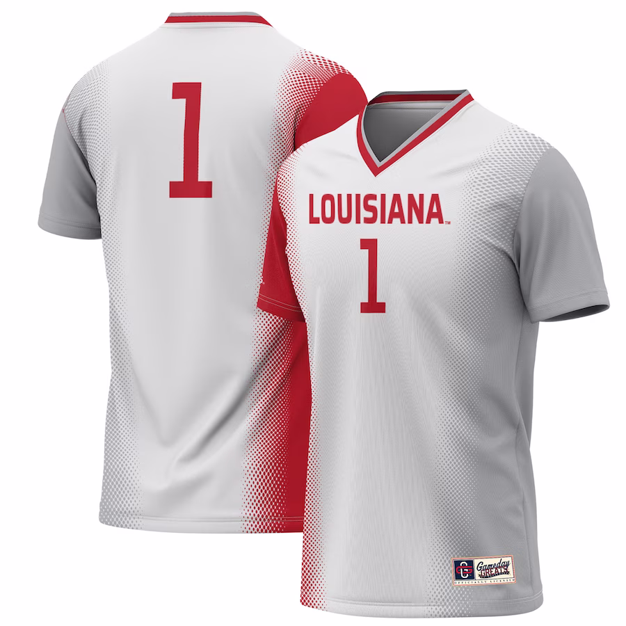 #1 Louisiana Ragin' Cajuns GameDay Greats Unisex Lightweight Soccer Jersey - White - ujerseystore