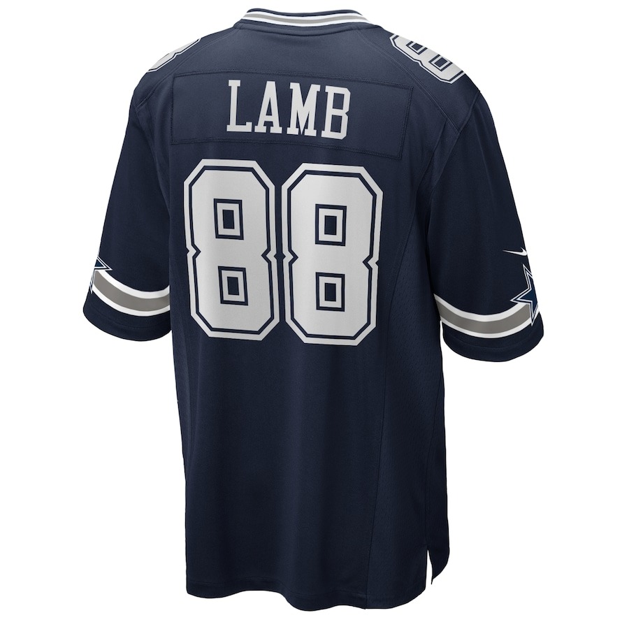 Men's Dallas Cowboys CeeDee Lamb Nike Navy Game Jersey - ujerseystore