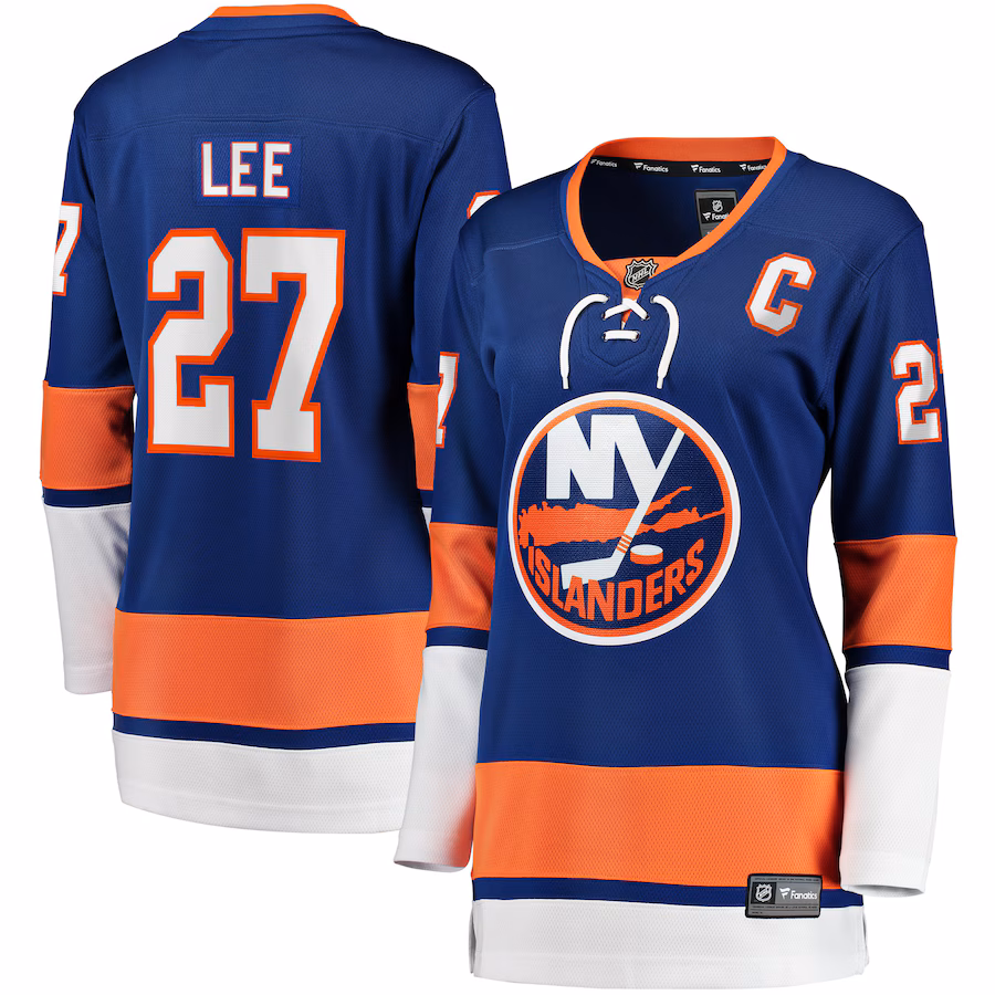 Women's New York Islanders Anders Lee Fanatics Royal Home Captain Patch Breakaway Player Jersey - ujerseystore