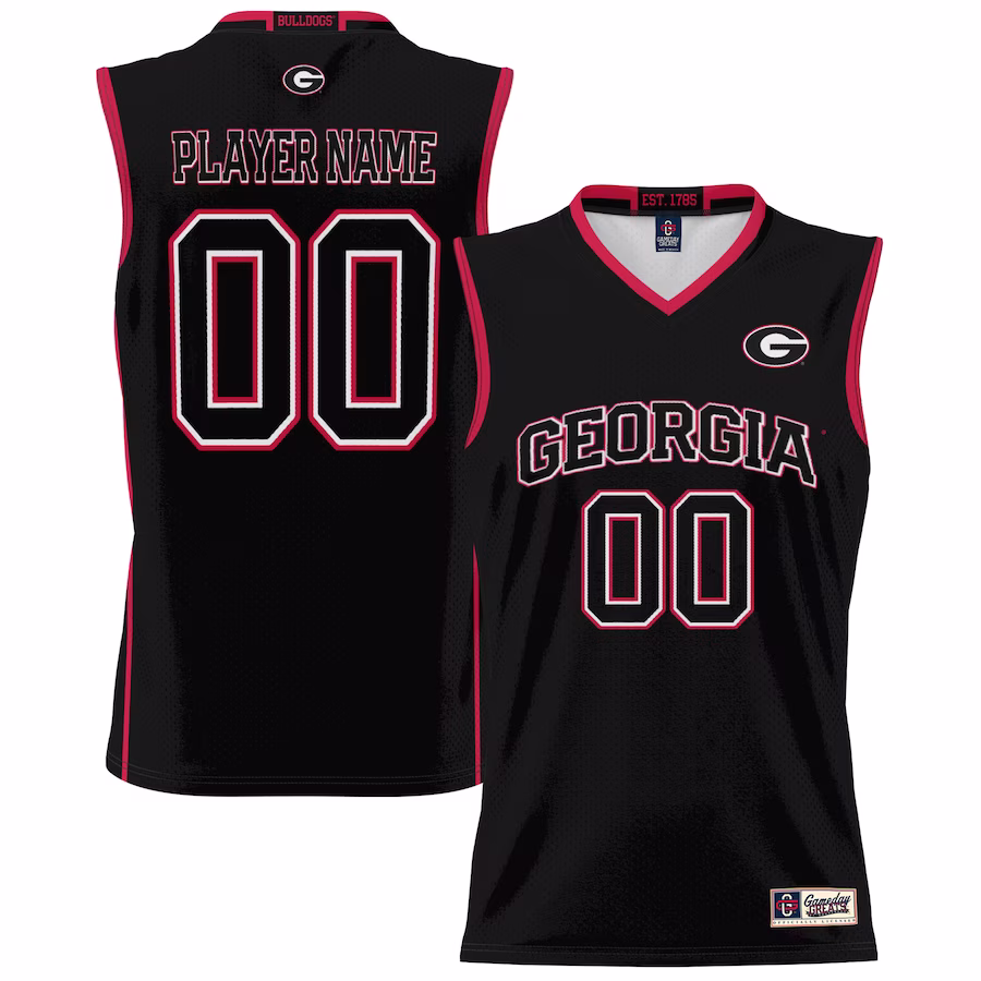 Georgia Bulldogs GameDay Greats Youth NIL Pick-A-Player Lightweight Basketball Jersey - Black - ujerseystore