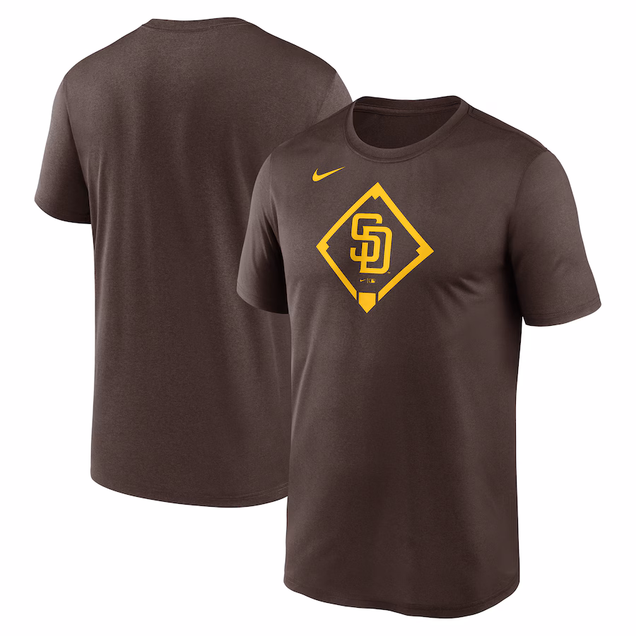 Men's San Diego Padres Nike Brown Icon Legend Performance T-Shirt - ujerseystore
